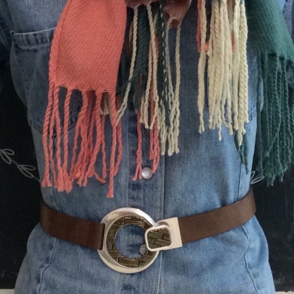 Chico’s Leather Circle Hook Buckle Belt main image 7